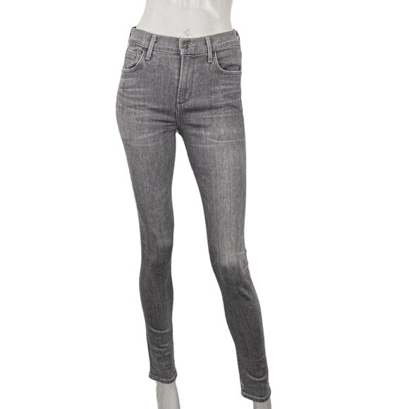 CITIZENS of HUMANITY Premium Vintage sz 26 Rocket High Rise Skinny Jeans Gray - Picture 1 of 14